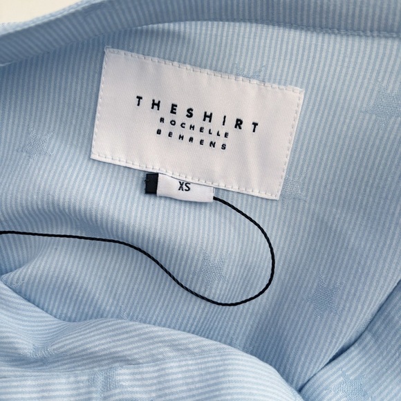 The Shirt Rochelle Behrens Jenica Dress XS Sky Blue NWOT - Picture 8 of 10